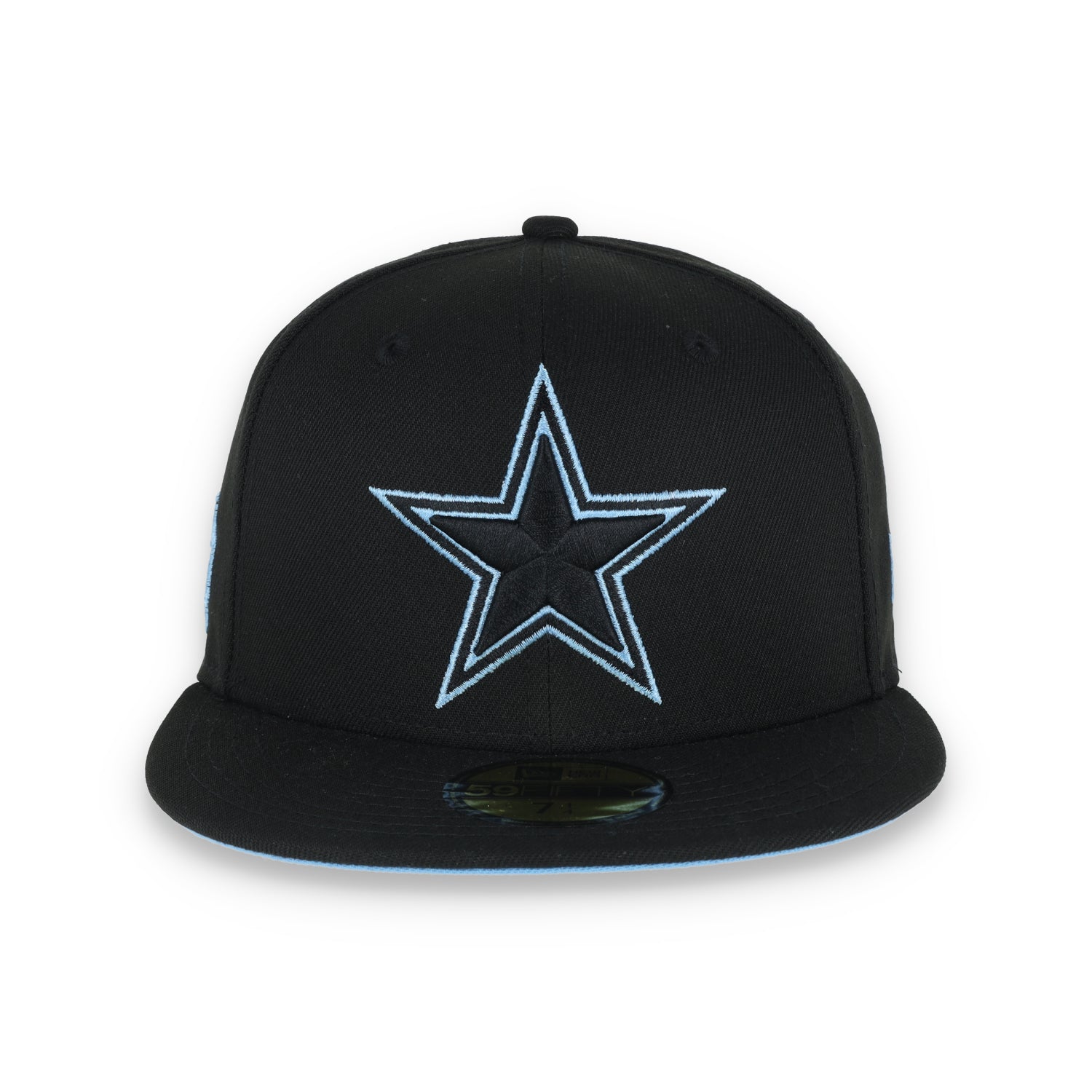 New Era Dallas Cowboys State Outline 59FIFTY Fitted Hat-Black/Blue