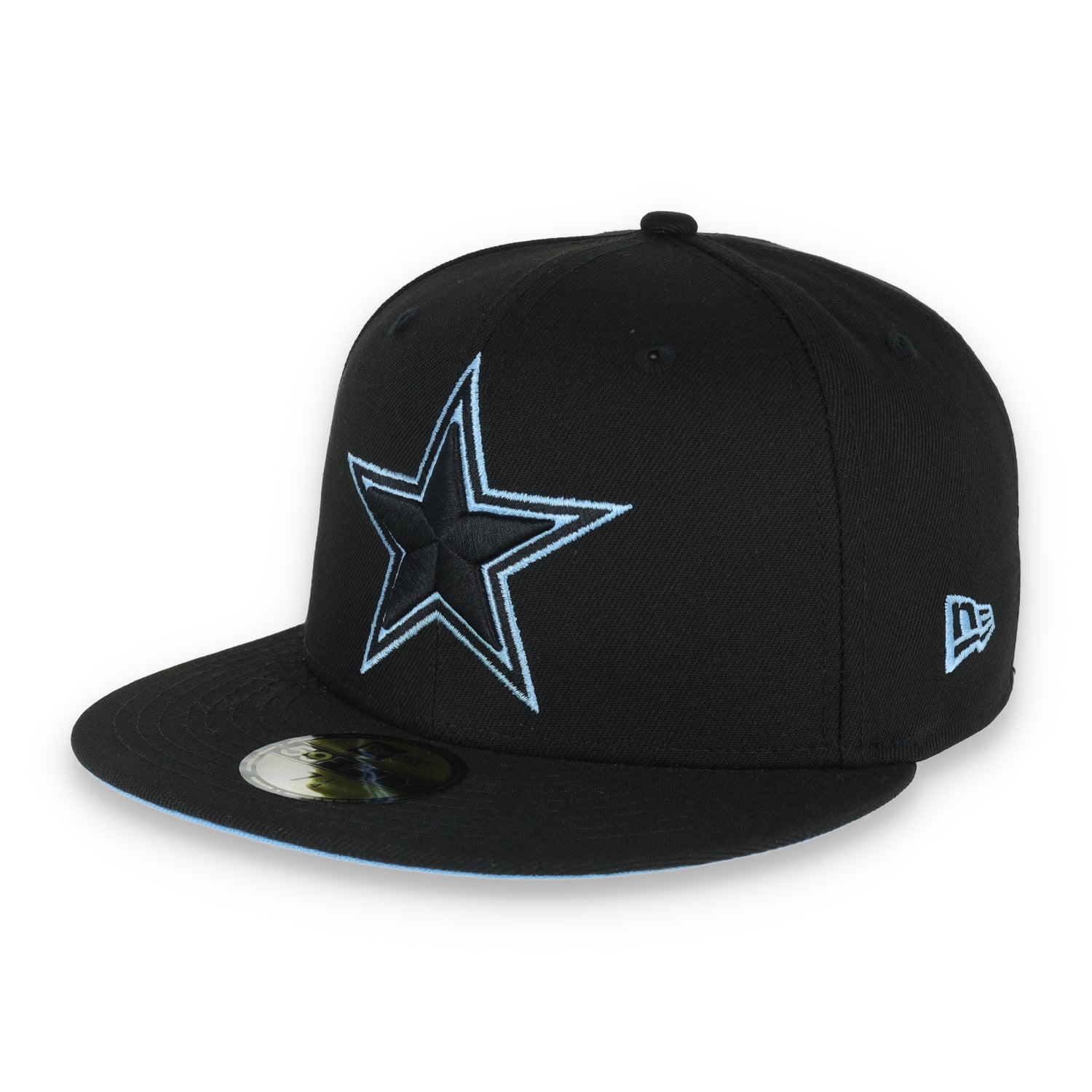 New Era Dallas Cowboys State Outline 59FIFTY Fitted Hat-Black/Blue