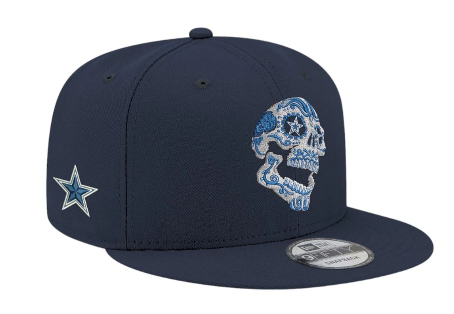 New Era  Dallas Cowboys Skull 9FIFTY Snapback Hat-Navy