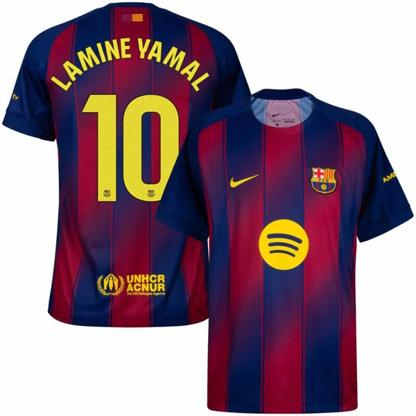 Nike Youth Barcelona "Lamine Yamal" Home Stadium Jersey 25/26