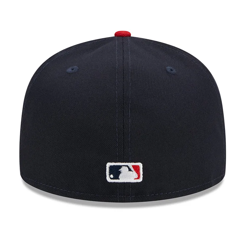 New Era Los Angeles Angels Laurel 59fifty Fitted Cap-Navy/Red