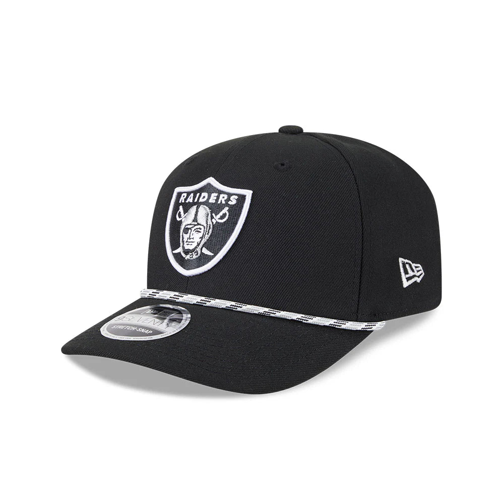 New Era Las Vegas Raiders Gameday Multi Rope 9SEVENTY Stretch-Snap Adjustable Hat-Black