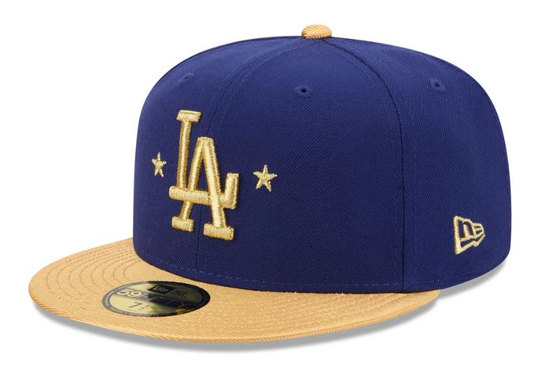 New Era Kids Los Angeles Dodgers Gold 2025 World Series Champions Sidepatch Kids 59FIFTY Fitted