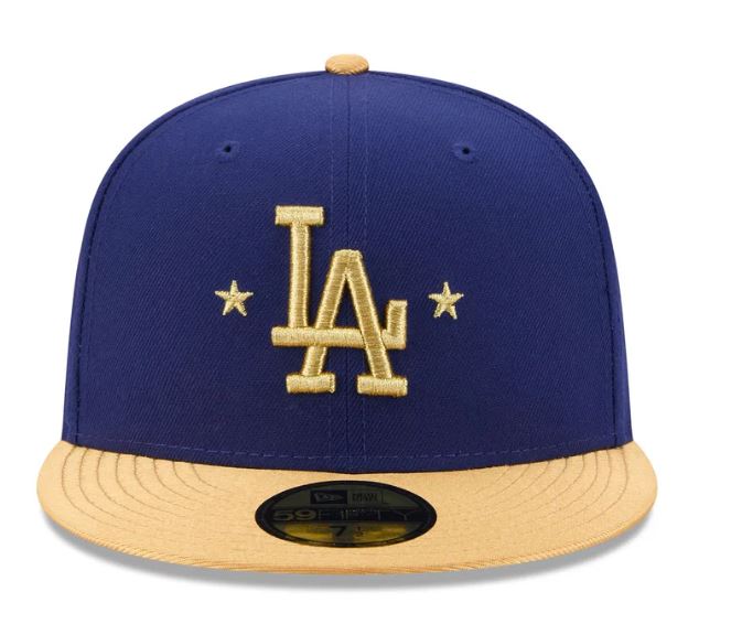 New Era Kids Los Angeles Dodgers Gold 2025 World Series Champions Sidepatch Kids 59FIFTY Fitted