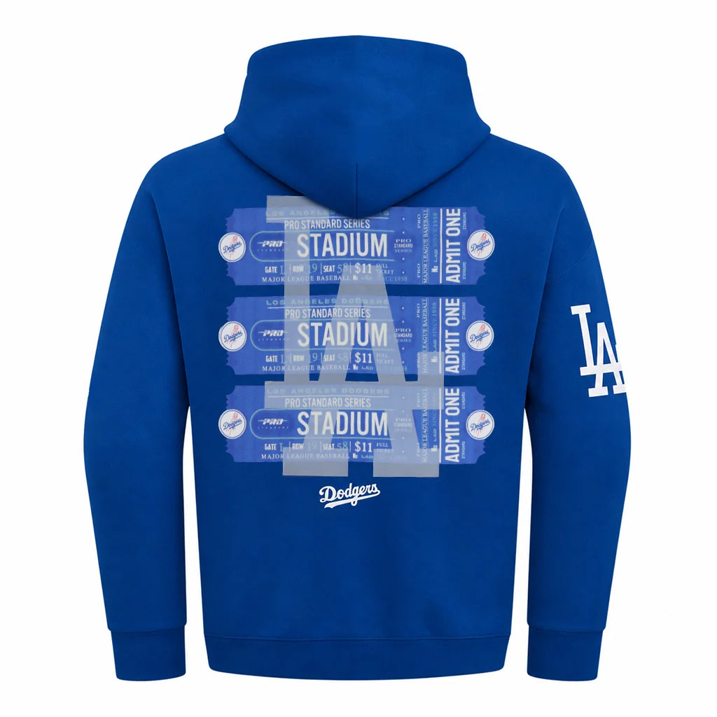 Pro Standard Los Angeles Dodgers Home Team Drop Shoulder Blue Hoodie