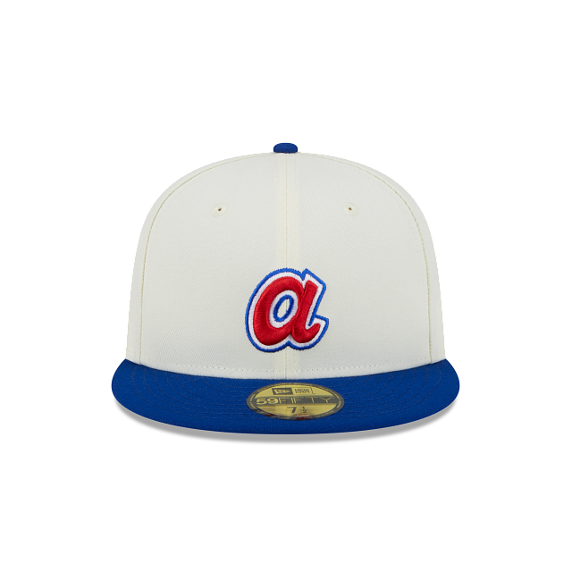 New Era Atlanta Braves Throwback 2000 All Star Side Patch 59FIFTY Fitted Ivory Hat