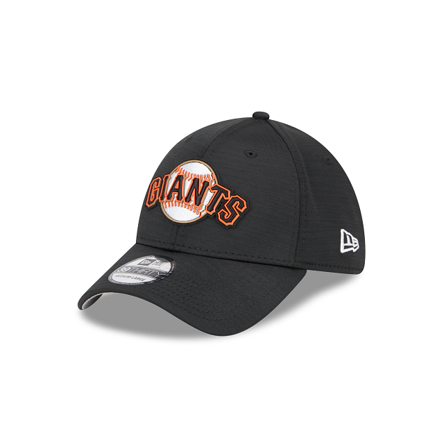 NEW ERA SAN FRANCISCO GIANTS CLUBHOUSE CLASSIC 39THIRTY STRETCH FIT HAT-BLACK