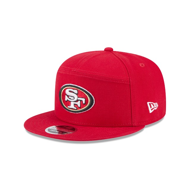 New Era San Francisco 49ers Cotton Canvas 9FIFTY Split Panel Trucker Hat