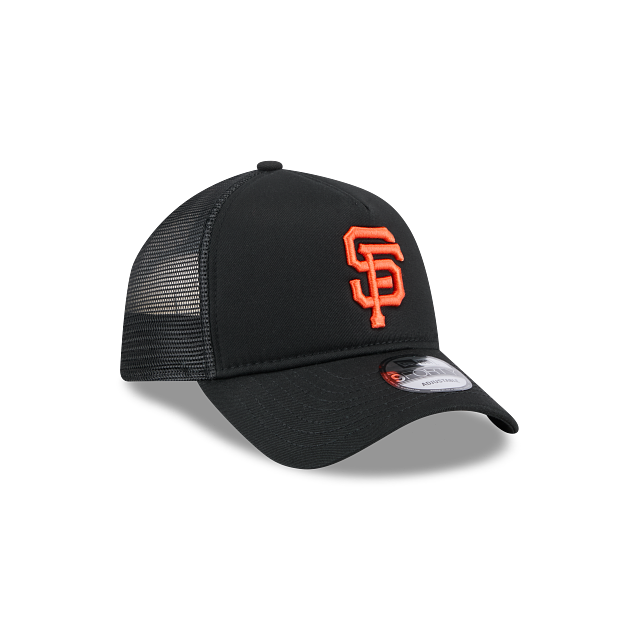 New Era San Francisco Giants Team Color 9Forty A-Frame Trucker-Black