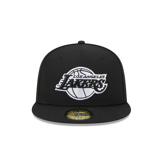 New Era Los Angeles Lakers Western Conference Side Patch 59fifty Fitted Hat-Black/White