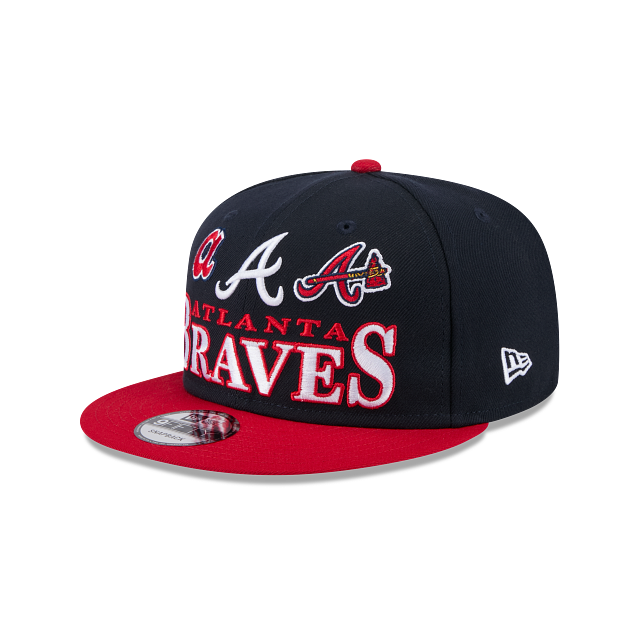 New Era Atlanta Braves Archive Multi Logo 9FIFTY Snapback Hat -