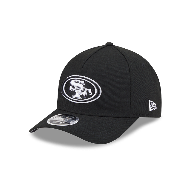 New Era San Francisco 49ers M-Crown 9FORTY A-Frame  Adjustable Hat-Black/White