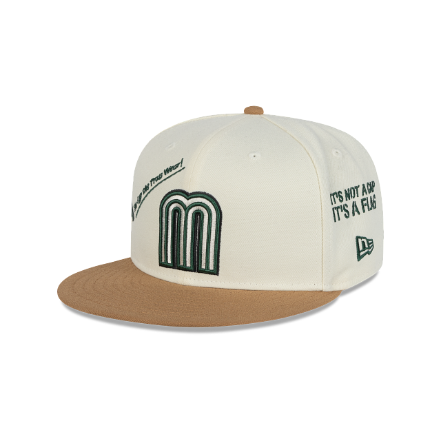 New Era Mexico Anniversary Logos Stone 59FIFTY Fitted Hat-