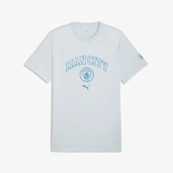 Puma Manchester City Futbol Culture T-Shirt- Baby Blue