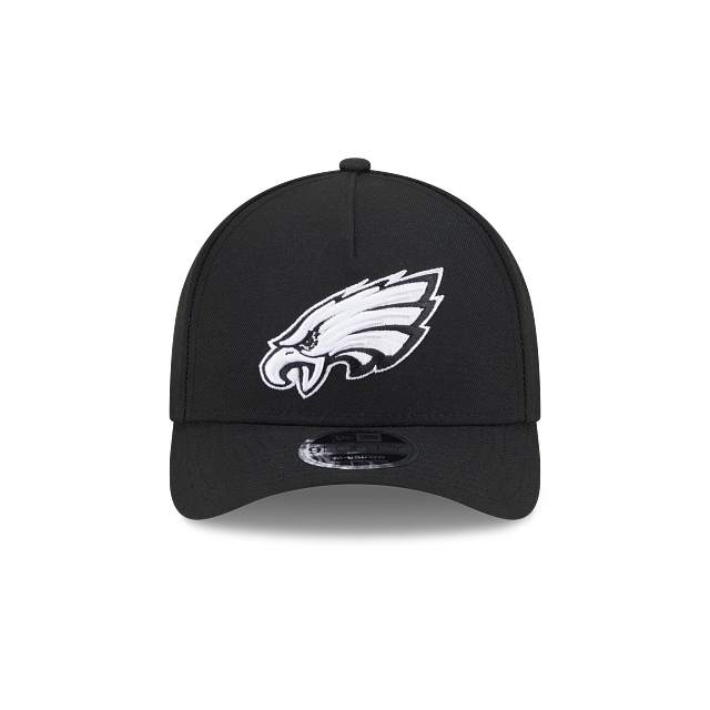 New Era Philadelphia Eagles M-Crown 9FORTY A-Frame  Adjustable Hat-Black/White