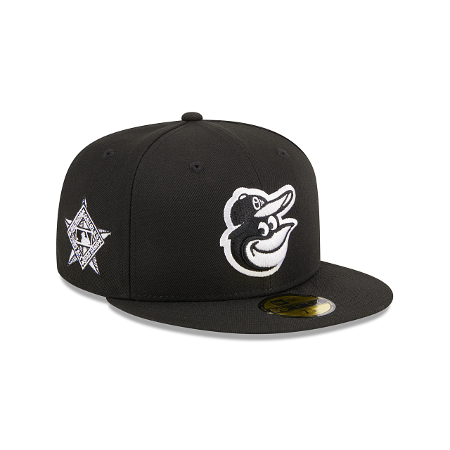 New Era Baltimore Orioles 1993 All Star Game Side Patch 59FIFTY Fitted Hat-Black/White