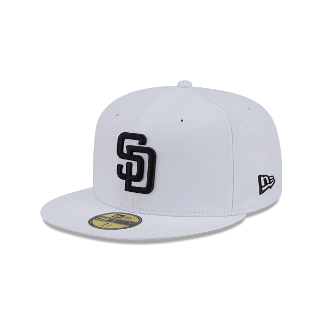 New Era San Diego Padres Color Basic 59FIFTY Fitted Hat- White/Black
