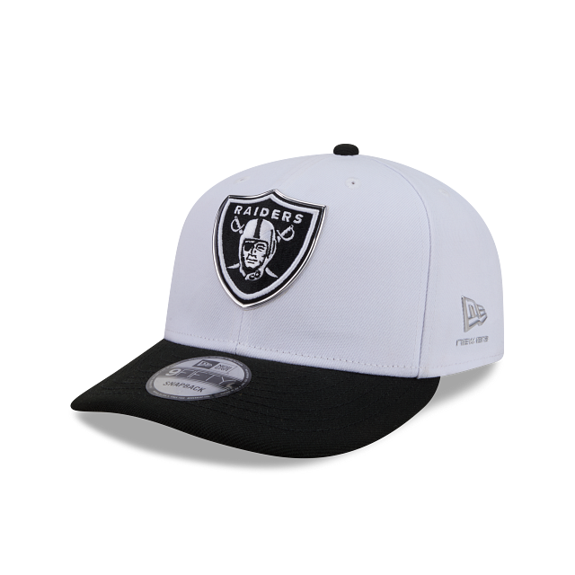 New Era Las Vegas Raiders 2026 NFL Black and White 9FIFTY Snapback Hat-