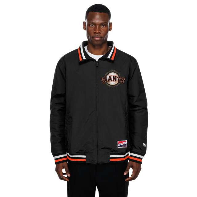 New Era Men's San Francisco Giants Throwback Nylon Full- Zip Jacket