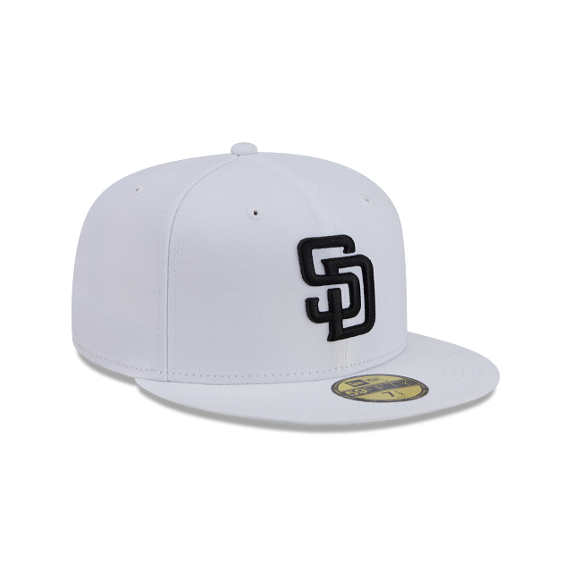New Era San Diego Padres Color Basic 59FIFTY Fitted Hat- White/Black