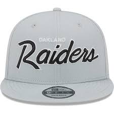 New Era Las Vegas Raiders Script 9FIFTY Snapback Hat - Grey