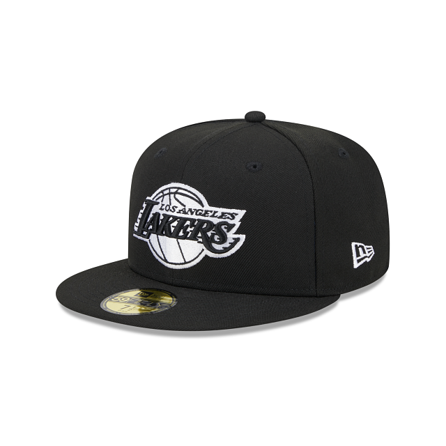 New Era Los Angeles Lakers Western Conference Side Patch 59fifty Fitted Hat-Black/White