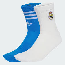 Adidas Metro Socks Real Madrid Team Socks- White/Blue