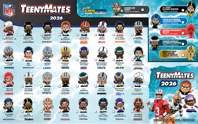 NFL TeenyMates 2026 Series 14 Figurines Blind Pack
