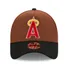 New Era Los Angeles Angels Harvest A Frame 9forty Adjustable Hat - Brown