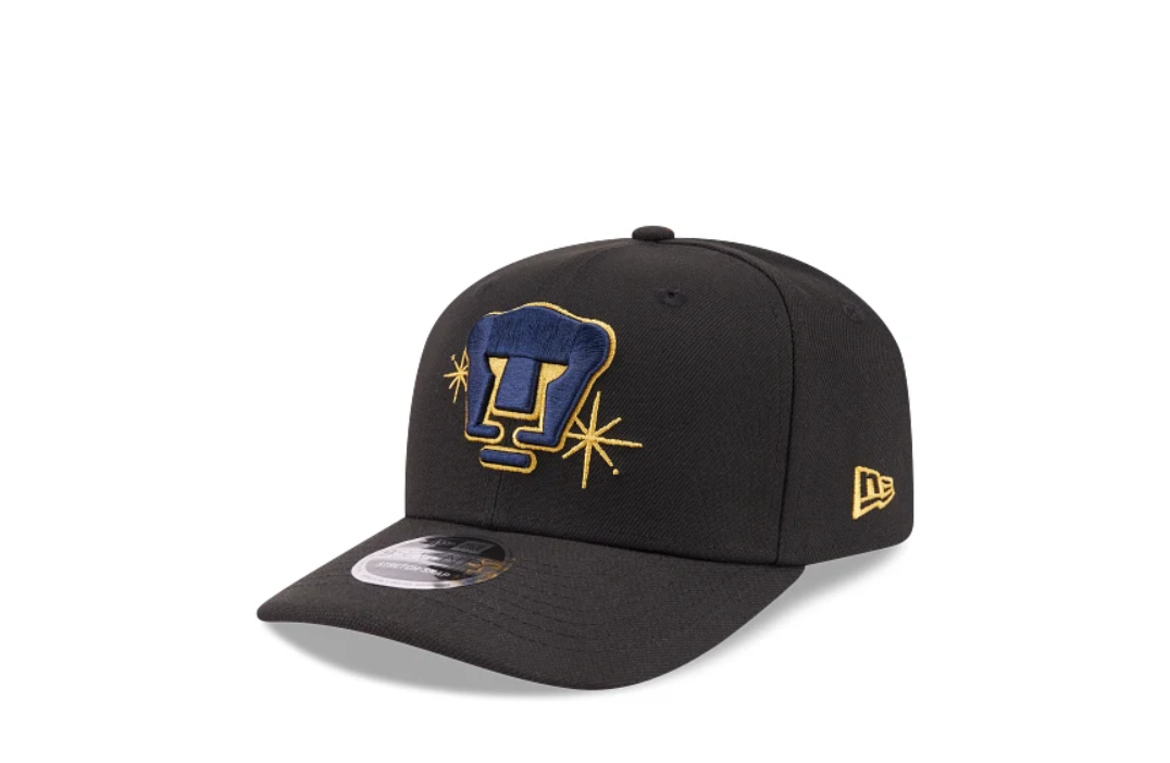 New Era Pumas UNAM 9Seventy Cap "Pumas" Side Patch Strech-Snap - Black