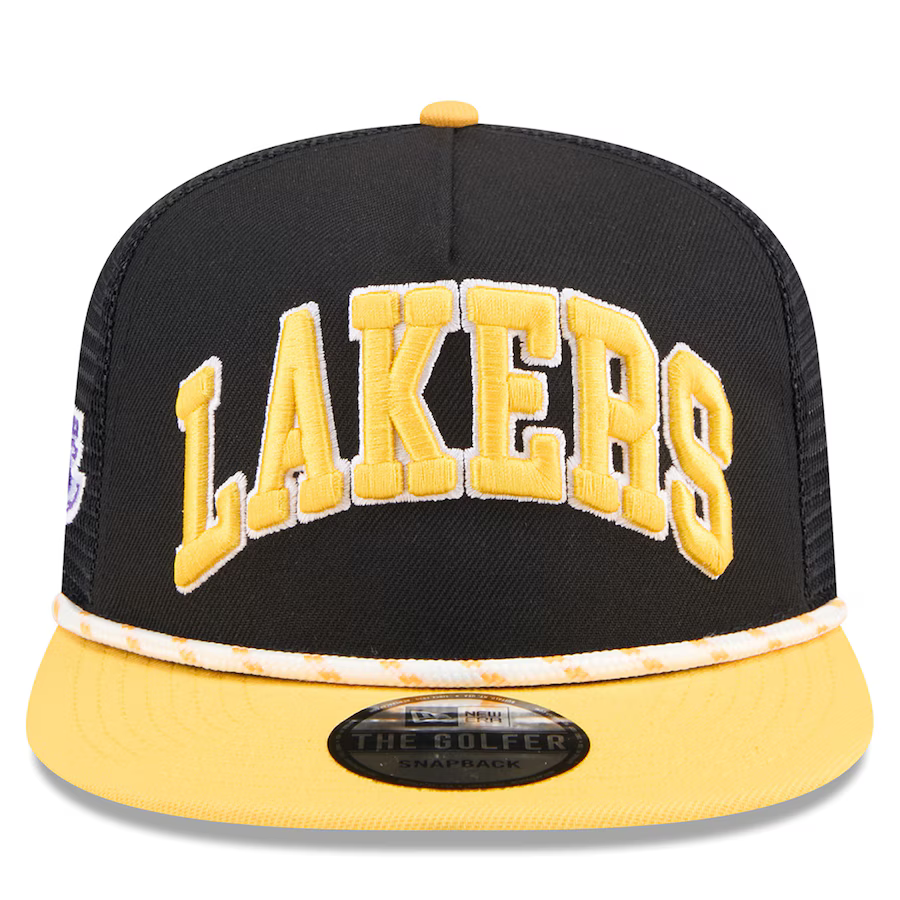 New Era Los Angeles Lakers Throwback The Golfer Snapback Hat