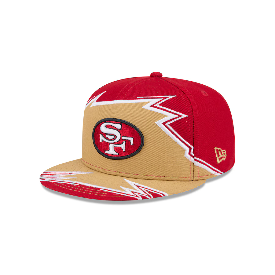 New Era San Francisco 49ers Break 59FIFTY Fitted Hat-Scarlet/Gold