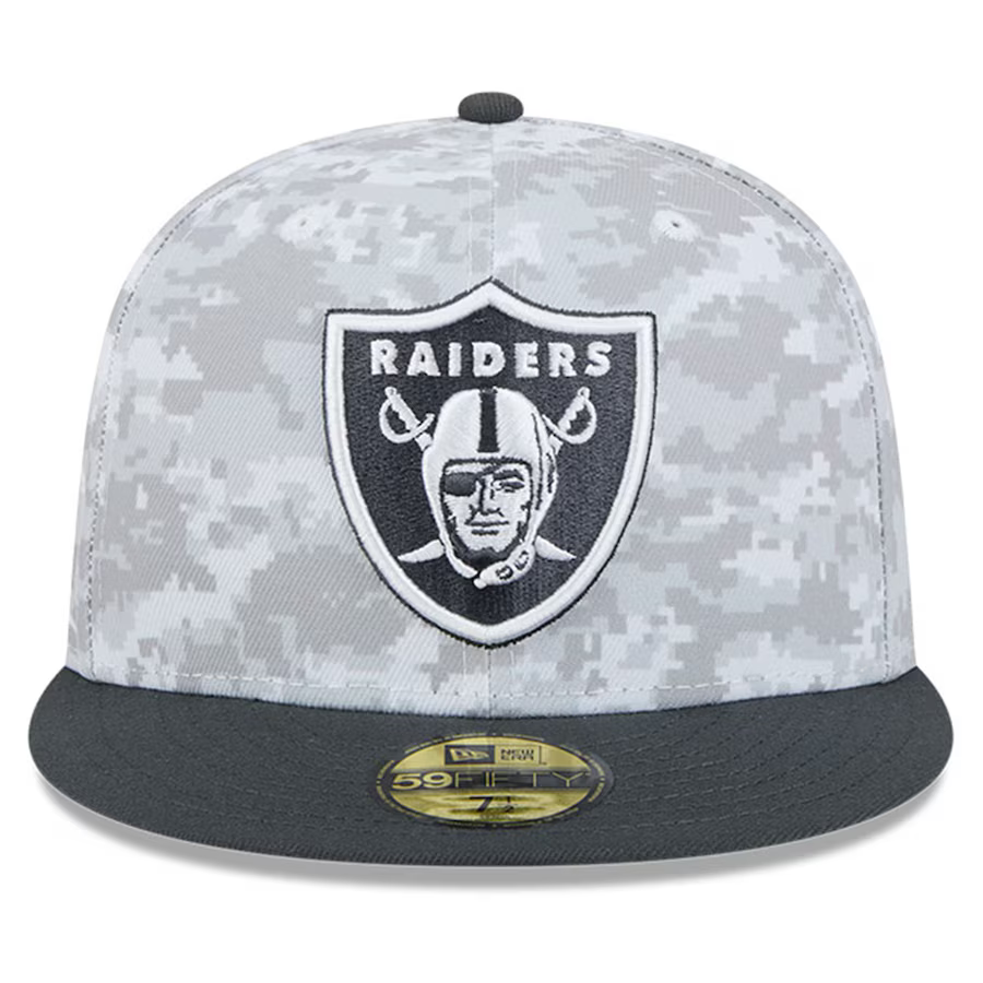 New Era Las Vegas Raiders Salute To Service 59FIFTY Fitted Hat 2024