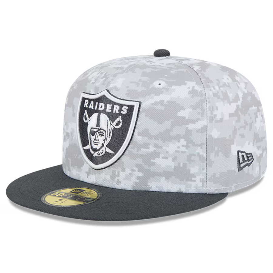 New Era Las Vegas Raiders Salute To Service 59FIFTY Fitted Hat 2024