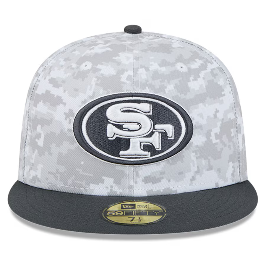 New Era San Francisco 49ers Salute To Service 59FIFTY Fitted Hat 2024