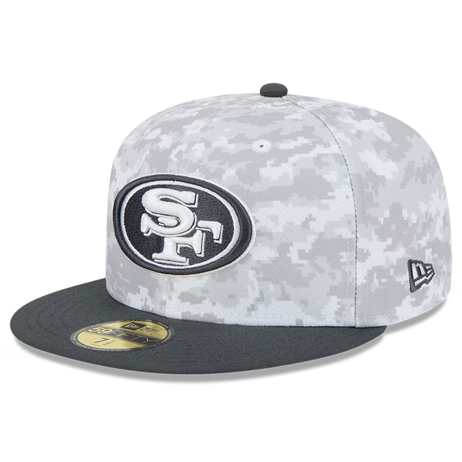 New Era San Francisco 49ers Salute To Service 59FIFTY Fitted Hat 2024