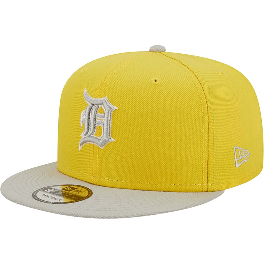 New Era Detroit Tigers 2-Tone Color Pack 9FIFTY Snapback Hat-Yellow/Grey