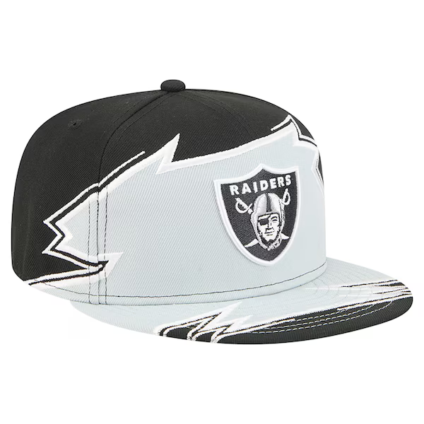 New Era Las Vegas Raiders Break 59FIFTY Fitted Hat-Black/Silver