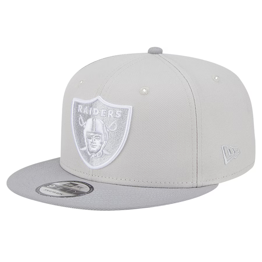 New Era Las Vegas Raiders 2-Tone Color Pack 9FIFTY Snapback Hat-Stone/Gray