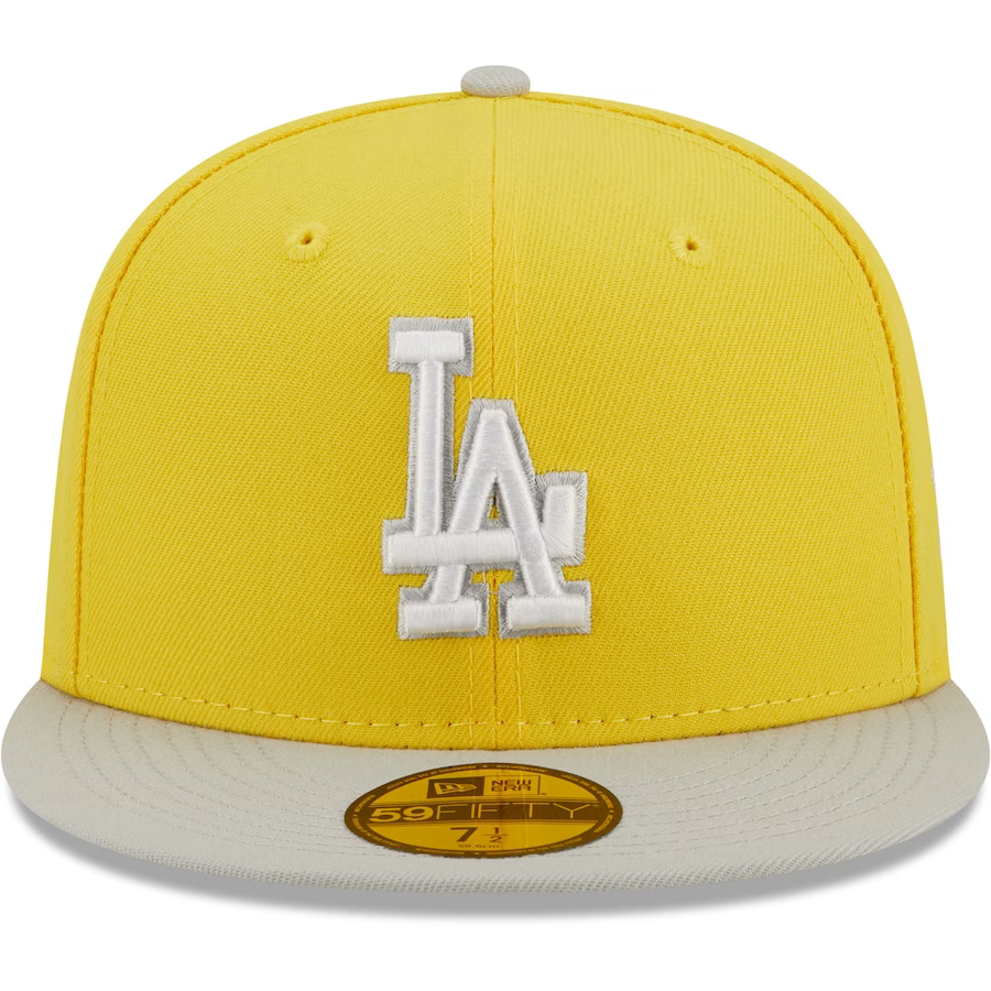 New Era Los Angeles Dodgers 2-Tone Color Pack 9FIFTY Snapback Hat- Yellow/Grey