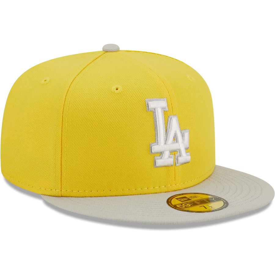 New Era Los Angeles Dodgers 2-Tone Color Pack 9FIFTY Snapback Hat- Yellow/Grey