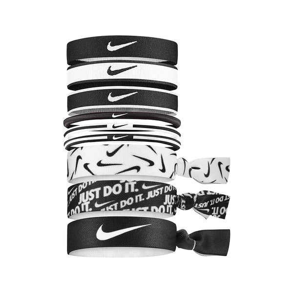 NIKE PONYTAIL HOLDERS - BLACK/WHITE