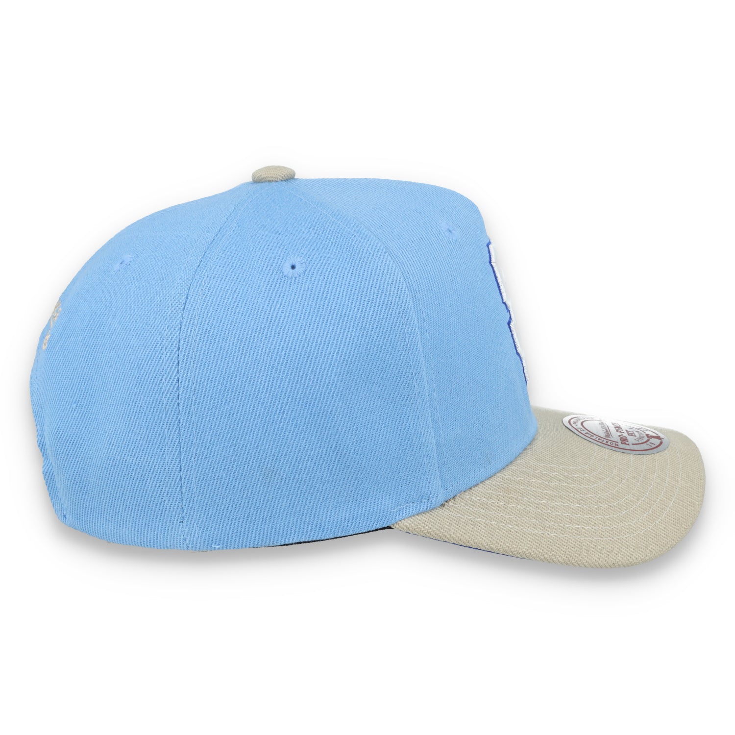 Mitchell & Ness San Francisco Giants 2012 World Series Side Patch Pro Pitch Snapback Hat-Light Blue/Beige