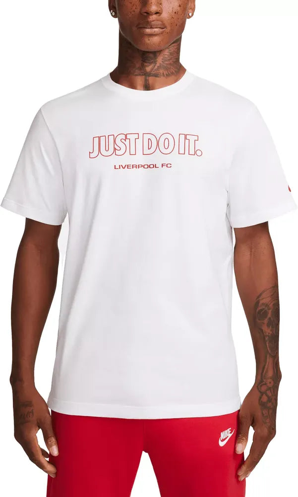 Nike Liverpool FC Men's Soccer T-Shirt-White