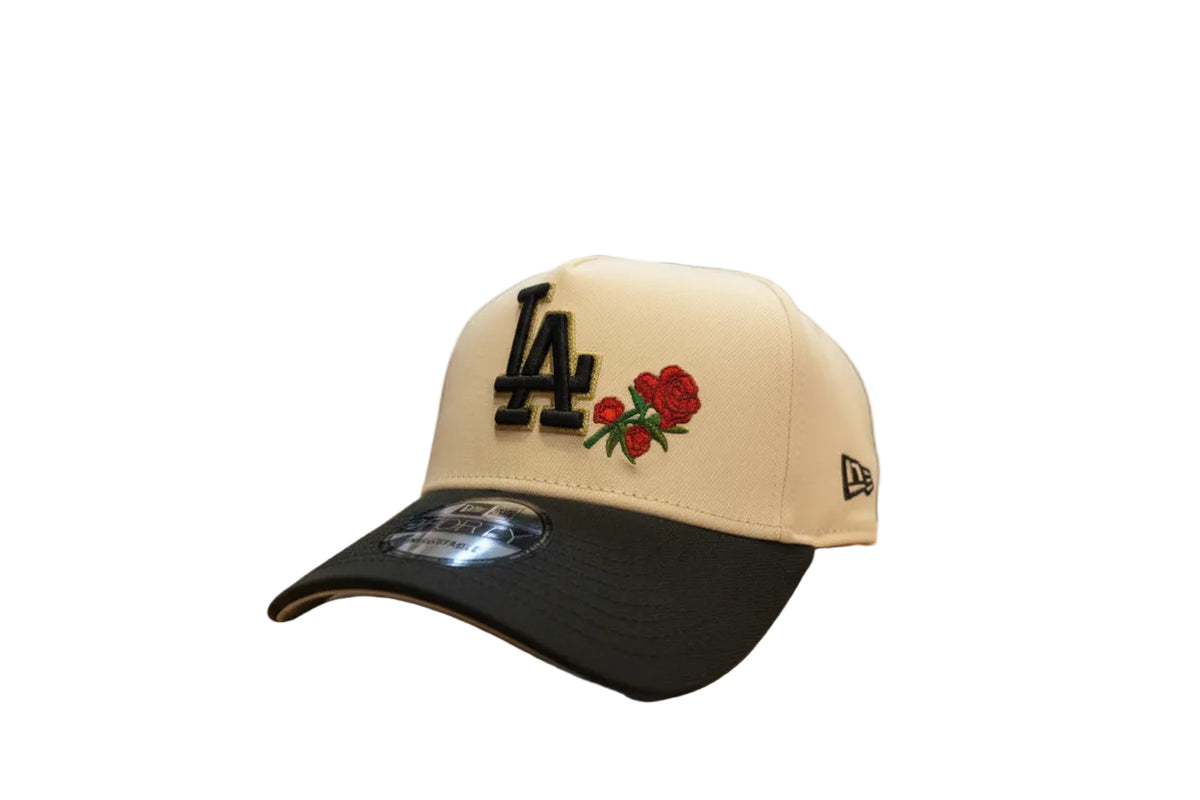 New Era Los Angeles Dodgers Rose chrome/black 40th anniversary patch