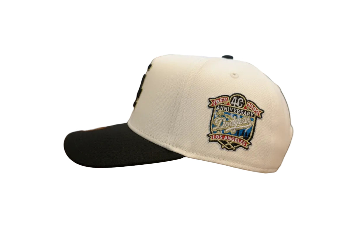 New Era Los Angeles Dodgers Rose chrome/black 40th anniversary patch