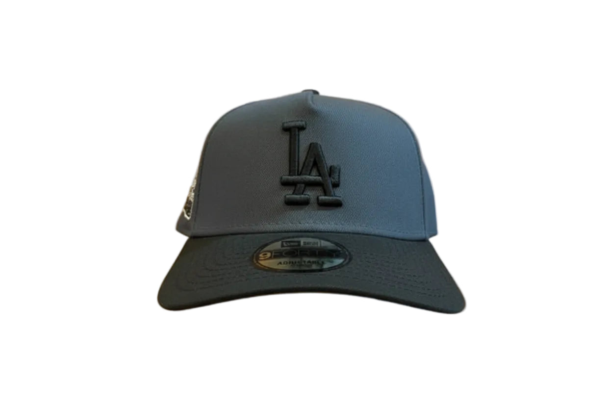 New Era Los Angeles Dodgers Gray/black Back2Back Champs a frame