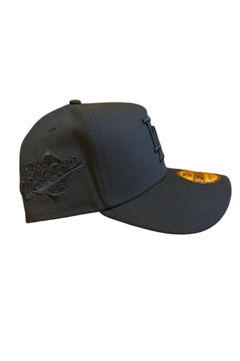 New Era Los Angeles Dodgers Black/Black A frame 1988 Side patch