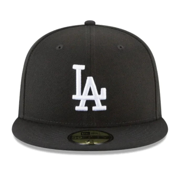 New Era Los Angeles Dodgers 2020 World Series Side Patch 59fifty Fitted Hat-Black/White