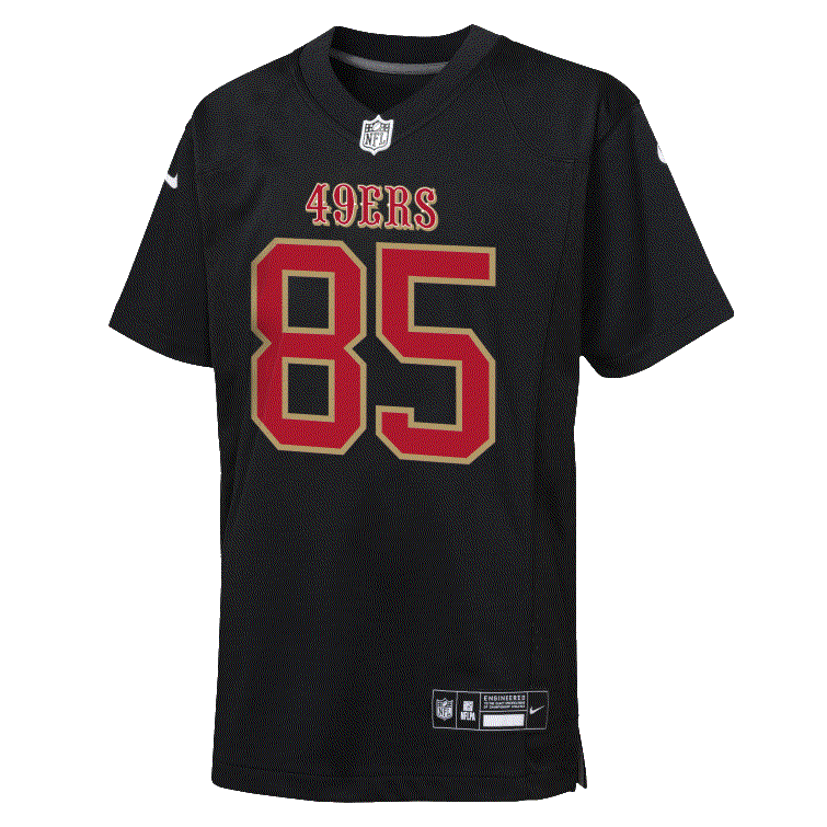 Nike Youth San Francisco 49ers George Kittle Carbon Black Jersey -